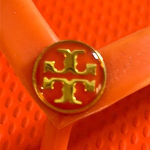 TORY BURCH ORANGE FLIP FLOP